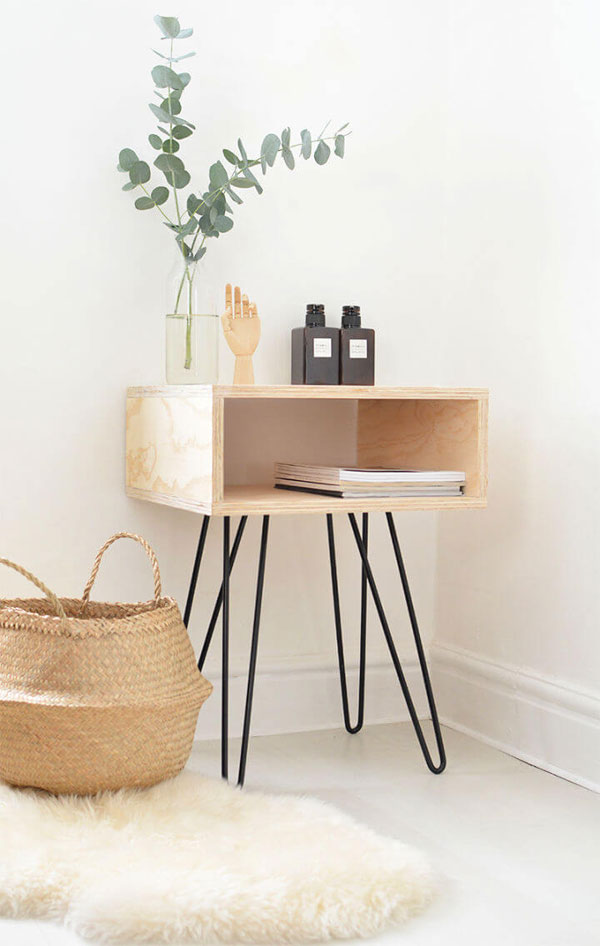 One Sheet Plywood Nightstand