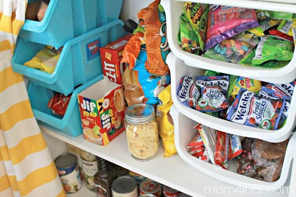 Bedroom snack storage