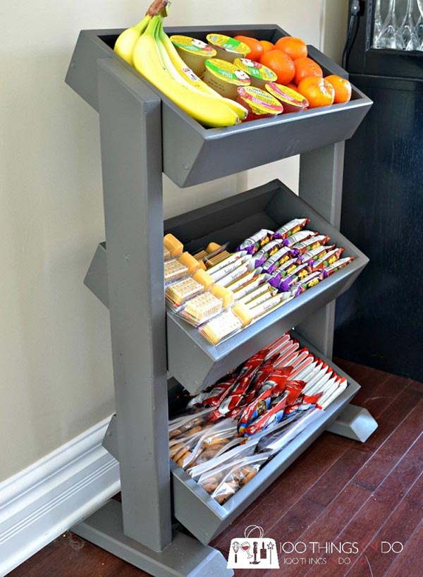 Bedroom snack storage