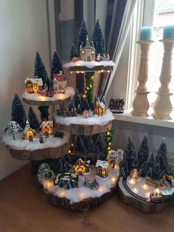 Best 17 Christmas Village Display Ideas - WooHome