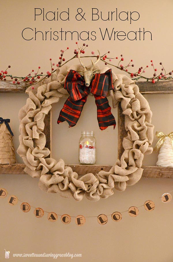 DIY Burlap Christmas Garland