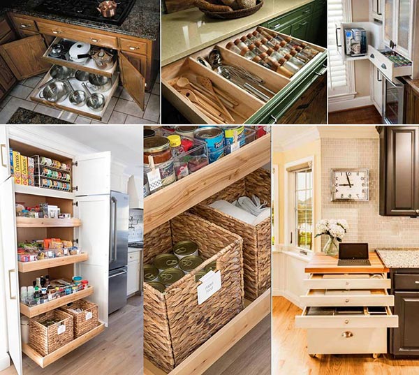 15 Small Kitchen Storage & Organization Ideas Tips