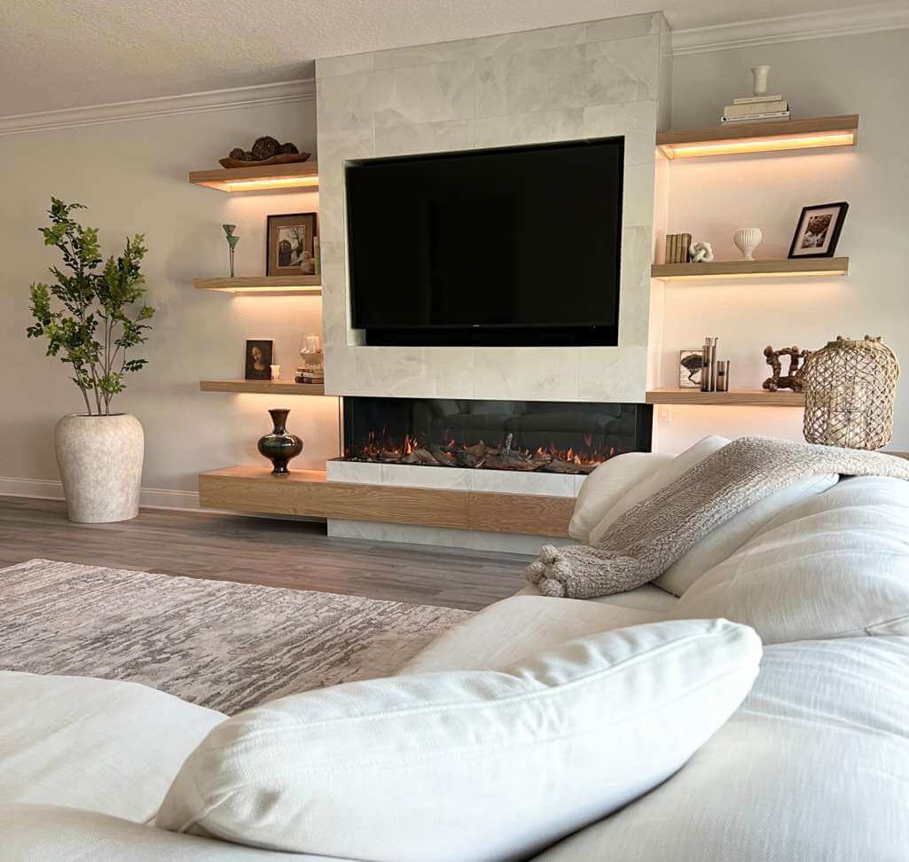 19 Simple, Creative, and Exciting Fireplace Shelf Wall Design Ideas