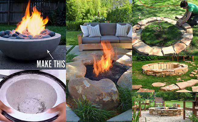 fire pits in the garden