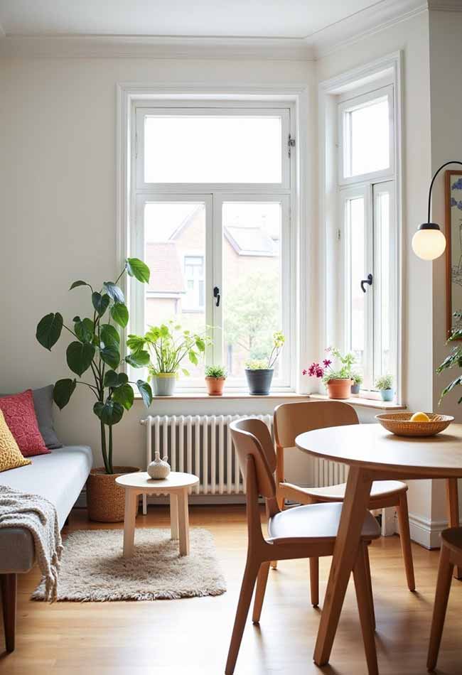 Bay windows are almost made for dining. A round table nestled into the curve creates a bright, welcoming nook that feels like it was always meant to be there. Keep the furniture light so the sunshine stays the main feature.